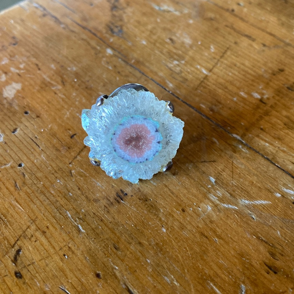 Amethyst flower ring size 6